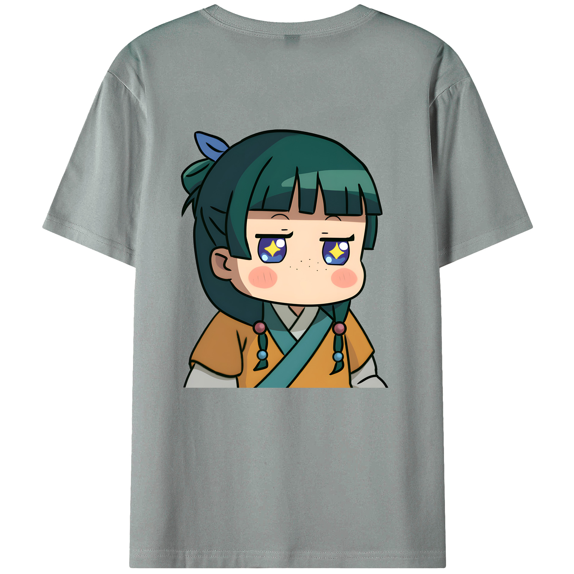 （画像用） 薬屋のひとりごと The Apothecary Diaries 綿100％ メンズ半袖Tシャツ（バックプリント） 通気性